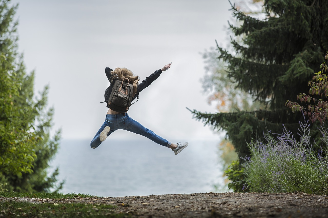 The Jumping Girl Image